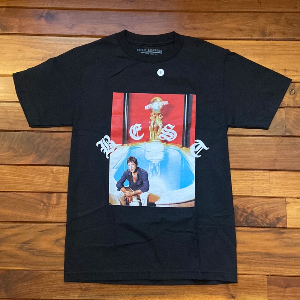 New Breezy Excursion Al Pacino Scarface Tee Small